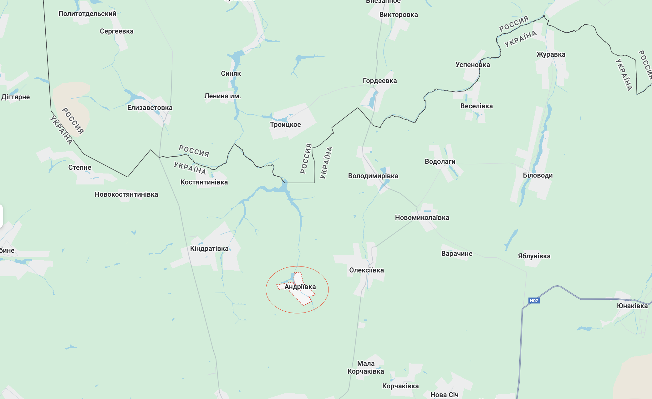 ЗСУ спростували окупацію Андріївки на Сумщині: заява угруповання "Курськ"